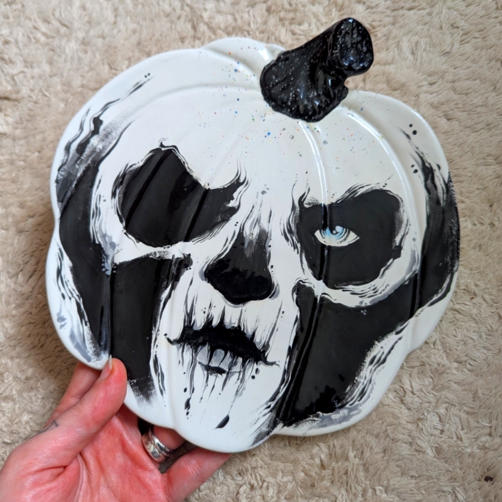 Ghost Band Ceramic Hand Painted Dish